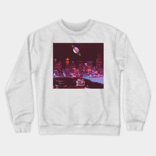 Night City Saturn Port Crewneck Sweatshirt